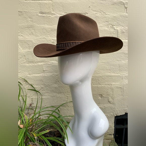 Stetson Stampede Cowperson Hat 7 1/8 in Chocolate - Picture 14 of 14